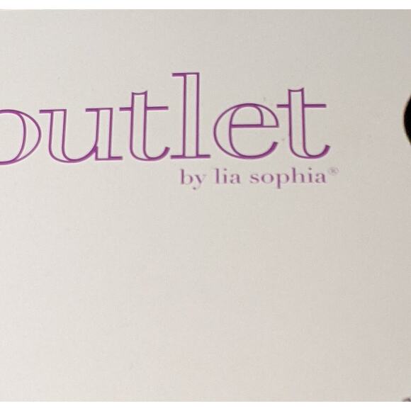 Lia Sophia 7-Strand Silvertone Crystal Beaded Chain Necklace NWT Christmas Gift - Picture 2 of 8